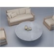 Nat Round Coffee Table Large In Light Gray Concrete