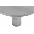 Nat Round Coffee Table Medium In Light Gray Concrete