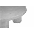 Nat Round Coffee Table Small In Light Gray Concrete