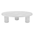 Nat Round Coffee Table Large In Ivory Concrete