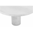 Nat Round Coffee Table Medium In Ivory Concrete