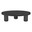 Nat Round Coffee Table Large In Black Concrete