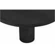Nat Round Coffee Table Large In Black Concrete