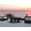 Nat Round Coffee Table Large In Black Concrete