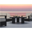 Nat Round Coffee Table Large In Black Concrete