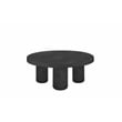 Nat Round Coffee Table Medium In Black Concrete