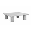 Nat Square Coffee Table Large In Light Gray Concrete