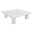 Nat Square Coffee Table Large In Ivory Concrete