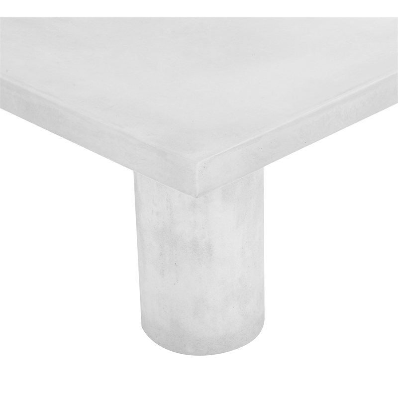 Nat Square Coffee Table Small In Ivory Concrete