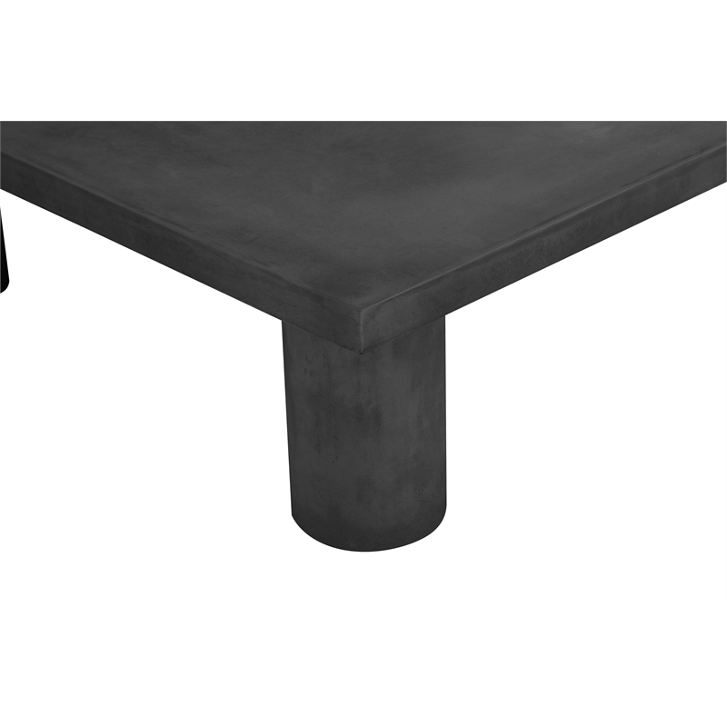 Nat Square Coffee Table Large In Black Concrete