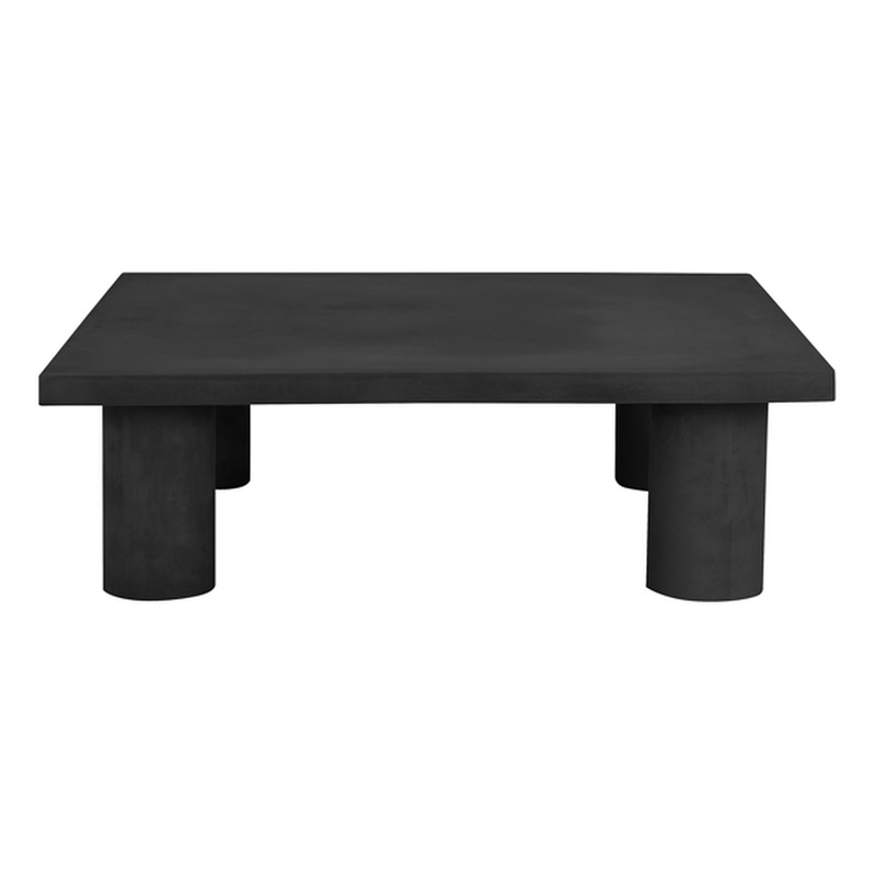 Nat Square Coffee Table Large In Black Concrete