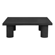 Nat Square Coffee Table Large In Black Concrete