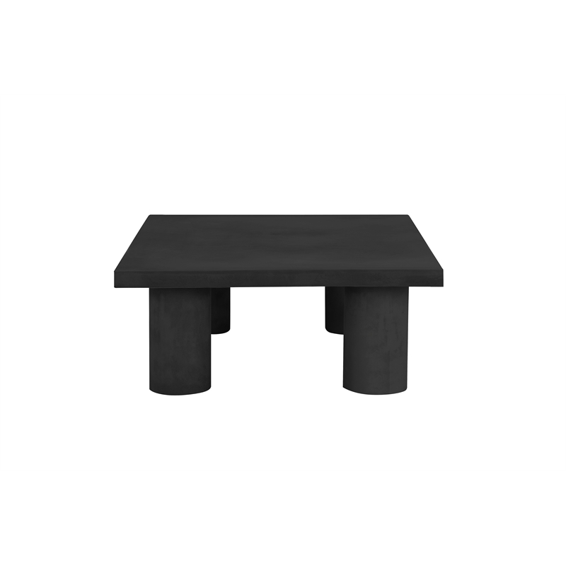 Nat Square Coffee Table Small In Black Concrete