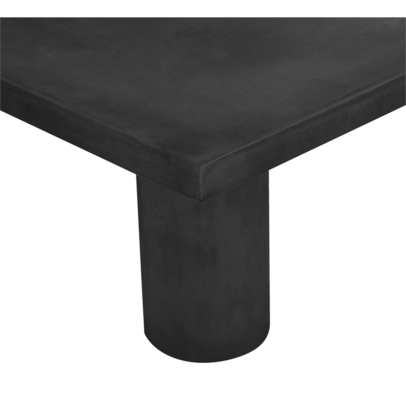 Nat Square Coffee Table Small In Black Concrete