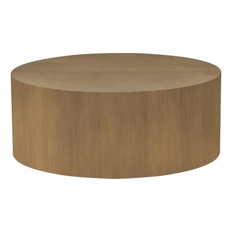 Uno Coffee Table in Brushed Brass Steel