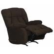 Brock Rocker Recliner in Chocolate Brown Polyester Chenile Fabric