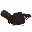 Brock Rocker Recliner in Chocolate Brown Polyester Chenile Fabric