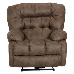 adams power wall hugger recliner in coffee brown polyester fabric