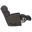 Atkins Rocker Recliner in Gray Polyester Fabric