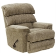 Atkins Rocker Recliner in Mocha Brown Polyester Fabric