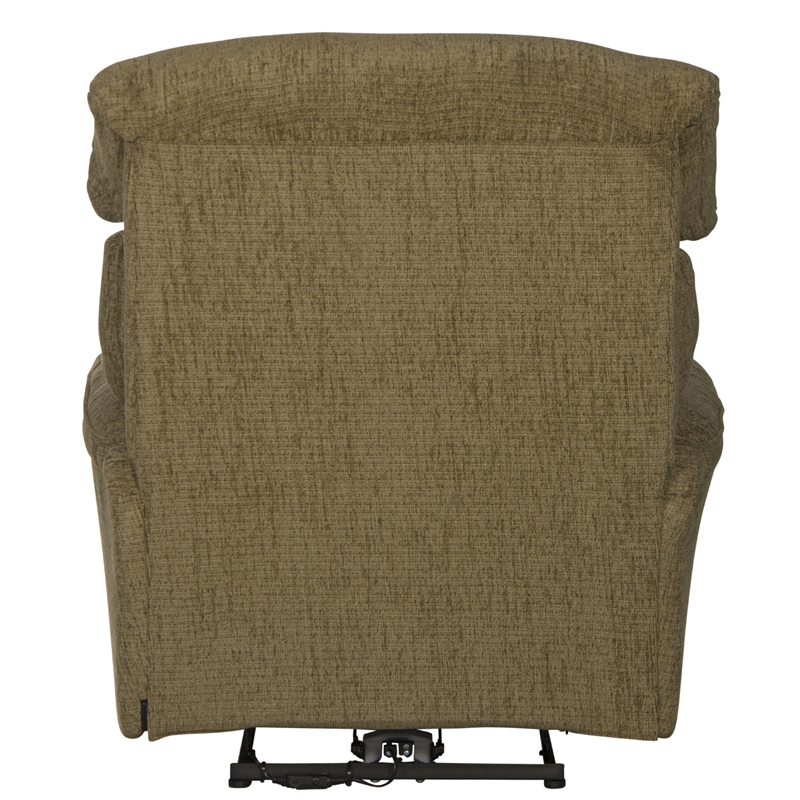 Atkins Power Wall Hugger Recliner in Mocha Brown Polyester Fabric