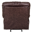 Tommy Smooth Glider Recliner in Brown Polyester Fabric