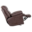 Tommy Smooth Glider Recliner in Brown Polyester Fabric