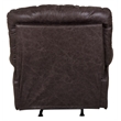 Tommy Full Chaise Power Rocker Recliner in Gray Polyester Fabric