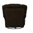 Johnson Chaise Swivel Glider Recliner in Brown Polyester Fabric