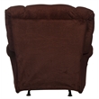 Johnson Chaise Rocker Recliner in Cranberry Red Polyester Fabric