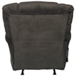 Johnson Chaise Rocker Recliner in Gray Polyester Fabric