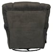 Johnson Chaise Swivel Glider Recliner in Gray Polyester Fabric