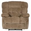Johnson Power Lay Flat Recliner in Chateau Brown Polyester Fabric
