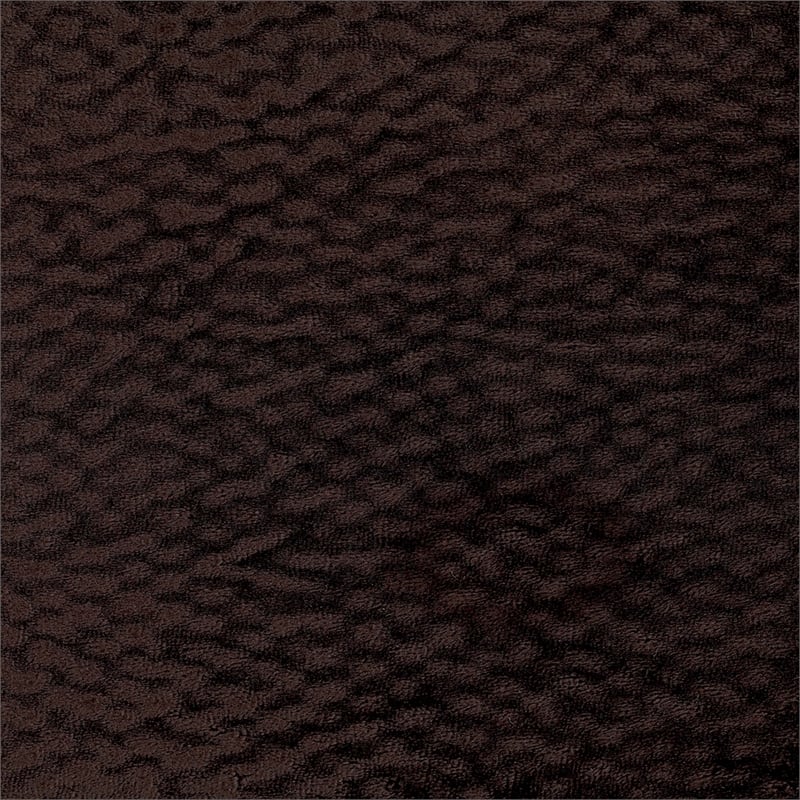 cirrus chaise rocker recliner in chocolate brown polyester fabric
