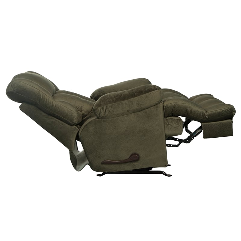 Cirrus Rocker Recliner in Sage Green Polyester Fabric
