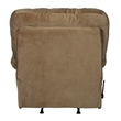 Cirrus Chaise Rocker Recliner in Brown Polyester Fabric