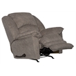 Dolan Chaise Rocker Recliner in Gray Polyester Fabric