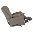 Dolan Chaise Rocker Recliner in Gray Polyester Fabric