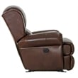 James Power Deluxe Lay Flat Recliner in Brown Itallian Leather