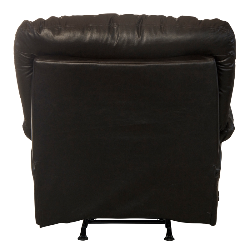 Boyd Chaise Rocker Recliner in Brown Top Grain Italian Leather