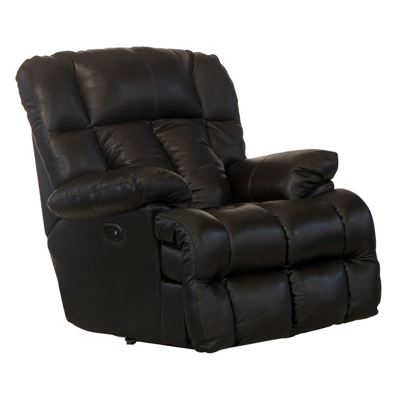 Boyd Power Lay Flat Chaise Recliner in Brown Top Grain Italian Leather