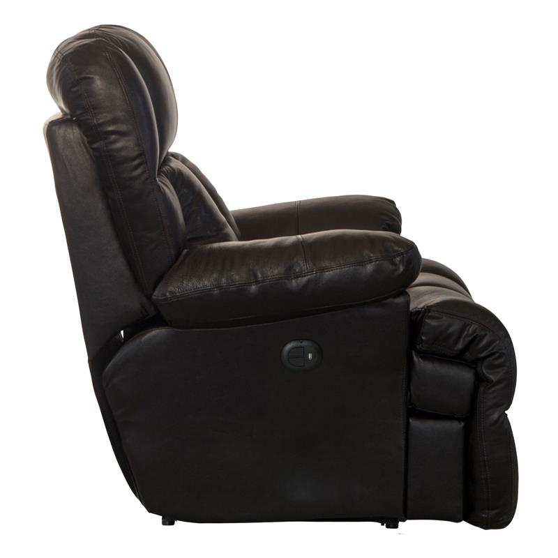Boyd Power Lay Flat Chaise Recliner in Brown Top Grain Italian Leather