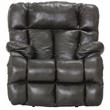 Boyd Power Lay Flat Chaise Recliner in Gray Top Grain Italian Leather