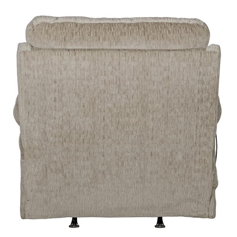 Vale Power Rocker Recliner with Heat and Massage in Beige Polyester Fabric