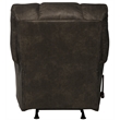 Lowry Chaise Rocker Recliner in Gray Polyester Fabric