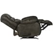 Lowry Chaise Rocker Recliner in Gray Polyester Fabric