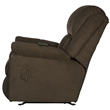 Catnapper Grady Polyester Rocker Recliner with Deluxe Heat & Massage in Brown
