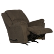 Catnapper Grady Polyester Rocker Recliner with Deluxe Heat & Massage in Brown