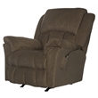 Catnapper Grady Polyester Rocker Recliner with Deluxe Heat & Massage in Brown