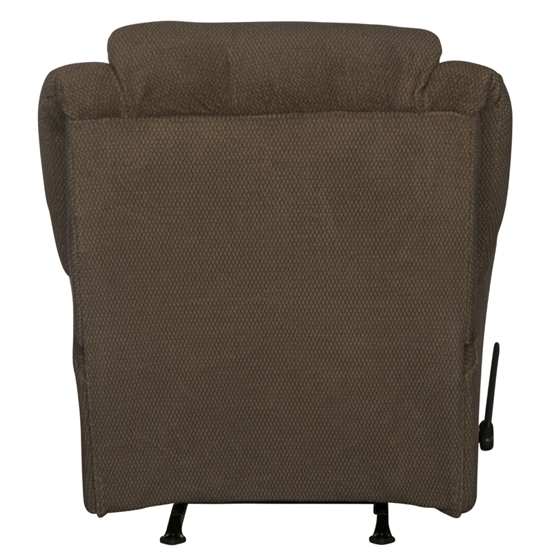 Catnapper Grady Polyester Rocker Recliner with Deluxe Heat & Massage in Brown